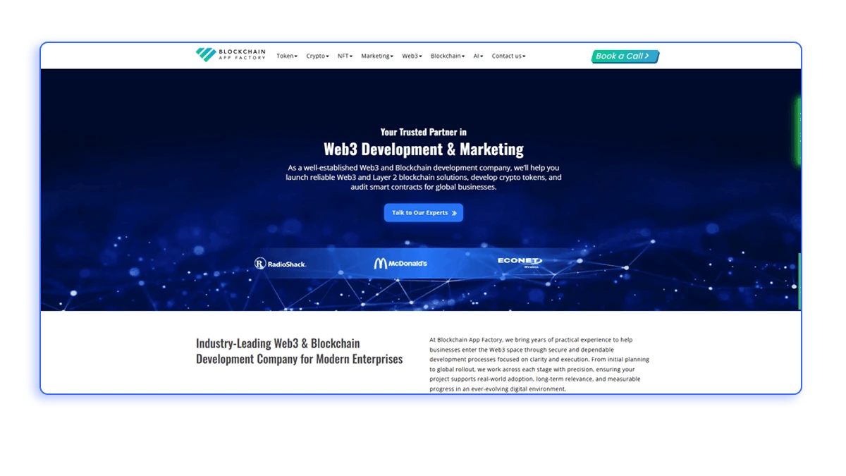 blockchain app factory